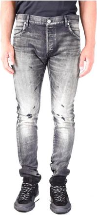 Balmain Slim-Fit Denim Jeans - Heren - Slim Fit Jeans - Grijs - W34 - Denim - Jeans
