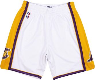 Mitchell & Ness NBA Authentic Shorts Los Angeles Lakers 2009-10 White Yellow Purple ASHRAC19105-LALWHIT09