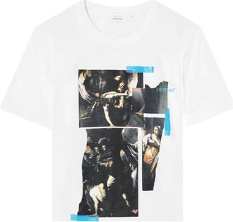 Off-white T-shirt Caravaggio - - Tops - Uomo - Bianco - XL