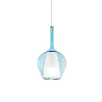 Netlighting Kalique I 18cm Dome Pendant Ceiling Light Sky Blue 1x E27