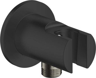 GROHE 28 628 243 Tempesta Codo De Salida Y Flor&oacute;n Negro Mate - Ref: 28 628 243