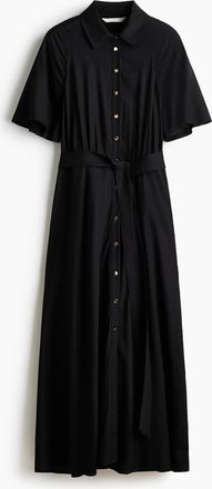H&M Blusenkleid mit Bindeg&uuml;rtel - Schwarz