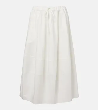 Polo Ralph Lauren Cotton poplin midi skirt