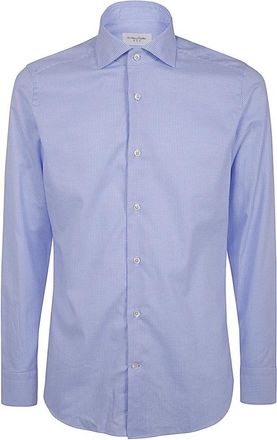 Tintoria Mattei Hombre, Camisas, Azul, Talla: 2XL