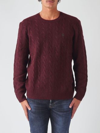Polo Ralph Lauren Maglia girocollo in lana e cashmere con logo Pony ricamato