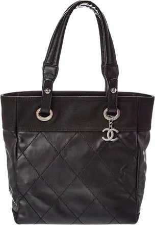 Chanel Black Quilted Leather Shoulder Bag (Authentic Pre-Loved)