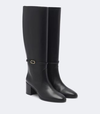 Aquazzura Cotswold leather knee-high boots