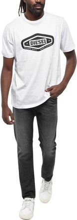 Diesel Heren Basis Logo T-Shirt (Wit)