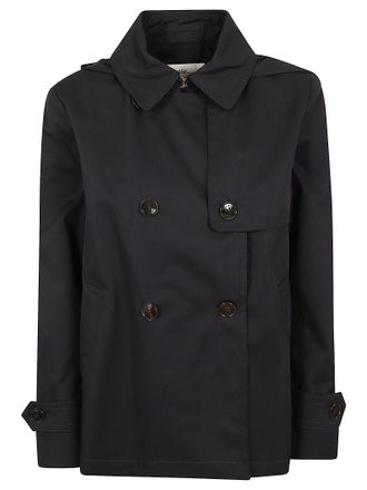 Herno Cotton Gabardine Hooded Trench Coat