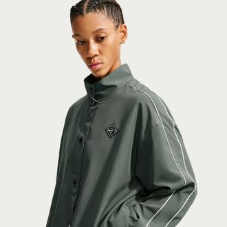 Nike Womens One Dri-FIT Oversized Jacket in Green | IV4918-303