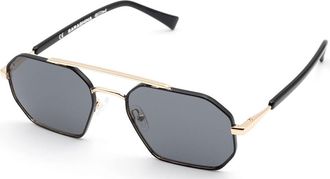 Saraghina CHARLIE 396KL Mens Sunglasses Gold Size 53