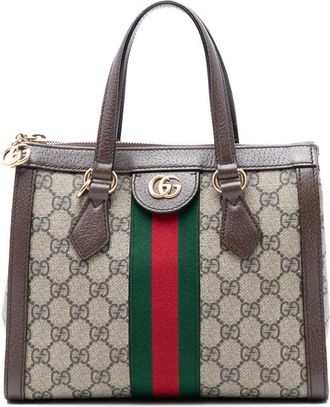 Gucci Pre-owned Gucci Small GG Supreme Ophidia Satchel 547551 520981