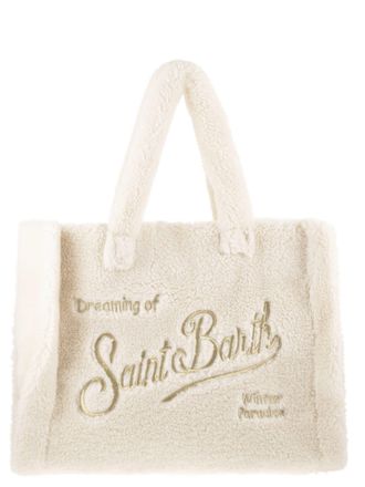 MC2 Saint Barth Vanity Teddy Sherpa handtas met logo