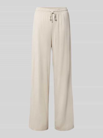Pieces Weite Hose aus Viskose-Mix Modell ANORA in Beige, Gr&ouml;&szlig;e XL