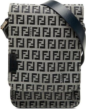 Fendi Pre-owned Fendi Zucchino Canvas Crossbody Unisex 1YVUNQT0PMO6JA0Q