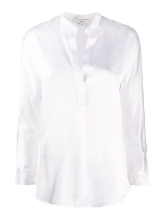 Vince Band Collar Blouse