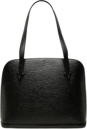 Louis Vuitton Pre-owned Lussac Schoudertas - Dames - Vintage Schoudertas - Zwart - ONE Size - Leer - Vintage