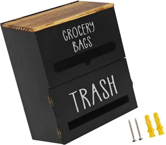 OEM Organizadores De Bolsas De Basura Pr&aacute;cticos Para Montaje En Pared - Negro