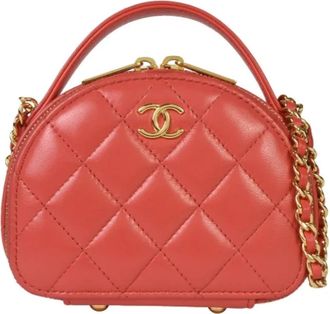 Chanel Pre-owned Matelasse Ap 3088 Clutch Bag - Dames - Vintage Mini Tas - Rood - ONE Size - Leer - Vintage