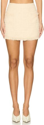 Amanda Uprichard Andrea Skirt In Beige