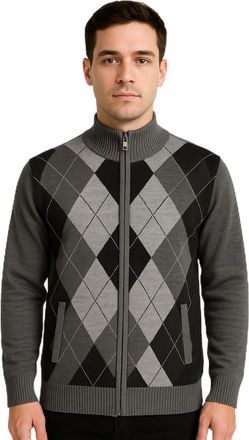 Generic UrbanFit Mens Sleeveless Diamond Pattern Knit Sweater Vest, Wool and Viscose Blend, Classic Style, M-2XL, Model 905 (UK, Alpha, M, Regular, Regular, C