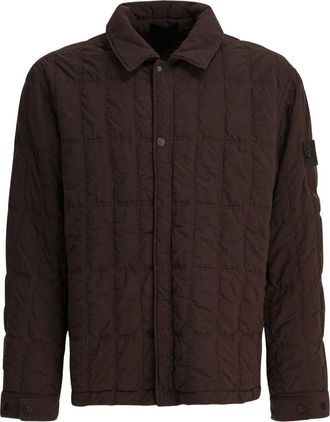Stone Island Gewatteerd jack - Bruin