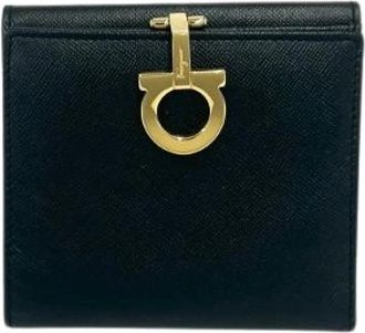 Ferragamo Pre-owned Leather Wallet - Dames - Vintage Accessoires - Zwart - ONE Size - Leer - Vintage