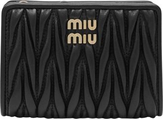 Miu Miu Portemonnee - Dames - Portefeuilles - Zwart - ONE Size - Accessoires