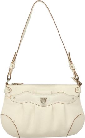 Ferragamo Gancini Shoulder Bag Leather Leather Shoulder Bag Bag (Pre-Owned)