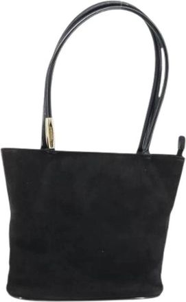 Gucci Pre-owned Vintage Schoudertas - Dames - Vintage Schoudertas - Zwart - ONE Size - Su&egrave;de - Vintage