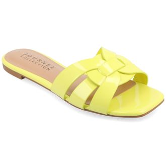 Journee Collection Women & apos;s Arrina Medium and Wide Width Flat Sandals