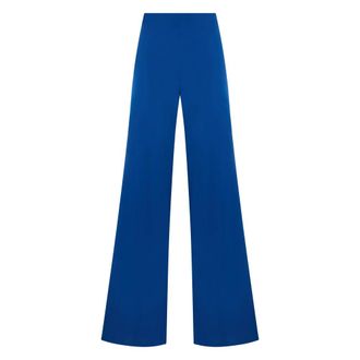 Alberta Ferretti Alberta Ferretti, Wide Trousers, female, Blue, Size: S Wide Trousers