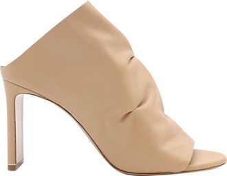 Nicholas Kirkwood DArcy Mules in Nude Nappa Leather