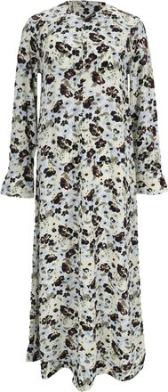Ganni Ganni Crepe Maxi Dress in Floral Print Viscose