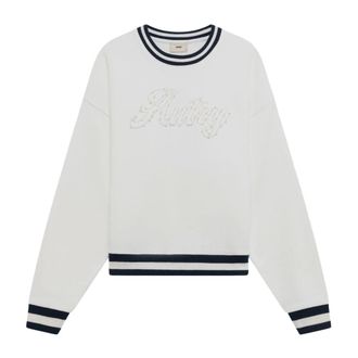 Autry Sweatshirts, female, White, Size: XS Cotton Sweatshirt With Logo