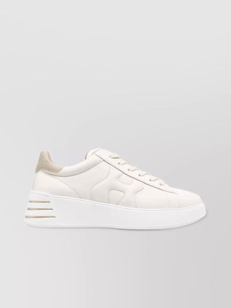 Hogan leather glitter-detail low-top sneakers