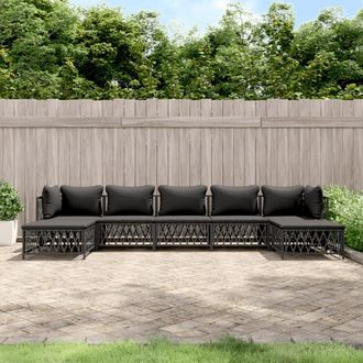 vidaXL Furniture Limited - Juego De Muebles De Jard&iacute;n 7 Pzas Con Cojines