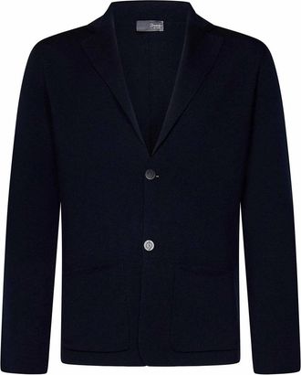 Drumohr Extrafine Merino Wool Single-Breasted Blazer