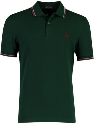 Fred Perry Poloshirt Fred Perry donkergroen korte mouw normale fit