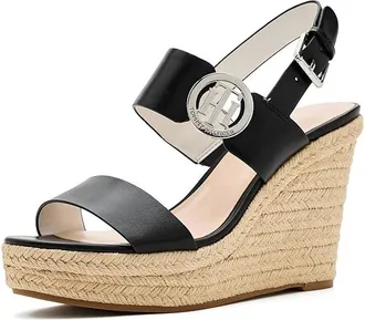 Tommy Hilfiger Kahdy Womens Wedge Shoes Black : 8.5 M, Rubber/Synthetic