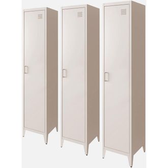 Sweeek Armario Dormitorio Industrial Con 4 Almacenamientos, Set De 3