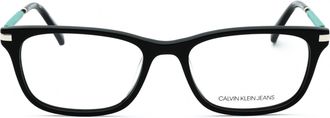 Calvin Klein Jeans CKJ18705 Rectangular Acetate Eyeglasses - Black