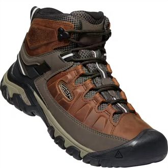 Keen Mens Targhee Iii Mid Wp Boots In Chestnut/mulch