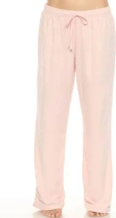PJ Salvage Very Terry Cable Pants In Pink Tint