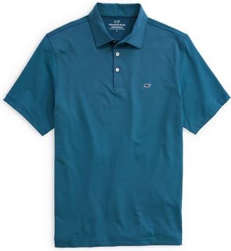 Vineyard Vines St. Jean Stripe Sankaty Performance Polo in Sour Apple at Nordstrom, Size Large