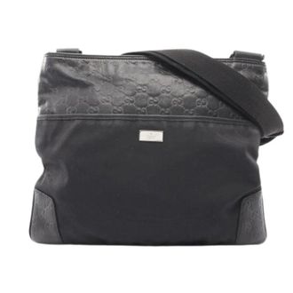 Gucci Pre-owned Vintage Shoulder Bag - unisex - Gucci Vintage - Vintage Cross Body Bags - Black - ONE SIZE - Pre-owned