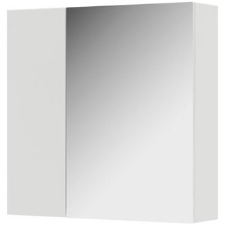 Vicco Armario con espejo para baño Leopold, Blanco, 60 x 59.2 cm Con estantes y 1 puerta con espejo, Vicco