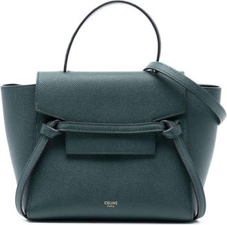 Celine Pre-owned Celine Nano Grained Calfskin Belt Bag Ladies S-GA-3158