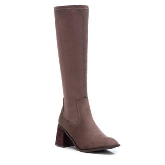 Xti Womens Suede Dress Boots In Light Brown