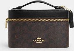 Coach Womens Cosmetic Case in Beige | PVC
